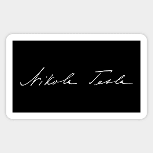 Signature of Nikola Tesla, Inventor and Engineer Sticker